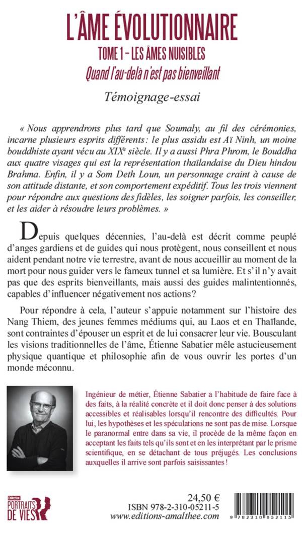 Ames nuisibles trilogie âme évolutionnaire Etienne Sabatier